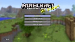 Minecraft: PlayStation 3 Edition Title Screen